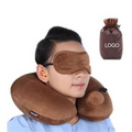 Automatic Inflatable Air Cushion Pillow Neck U-Shape Pillow